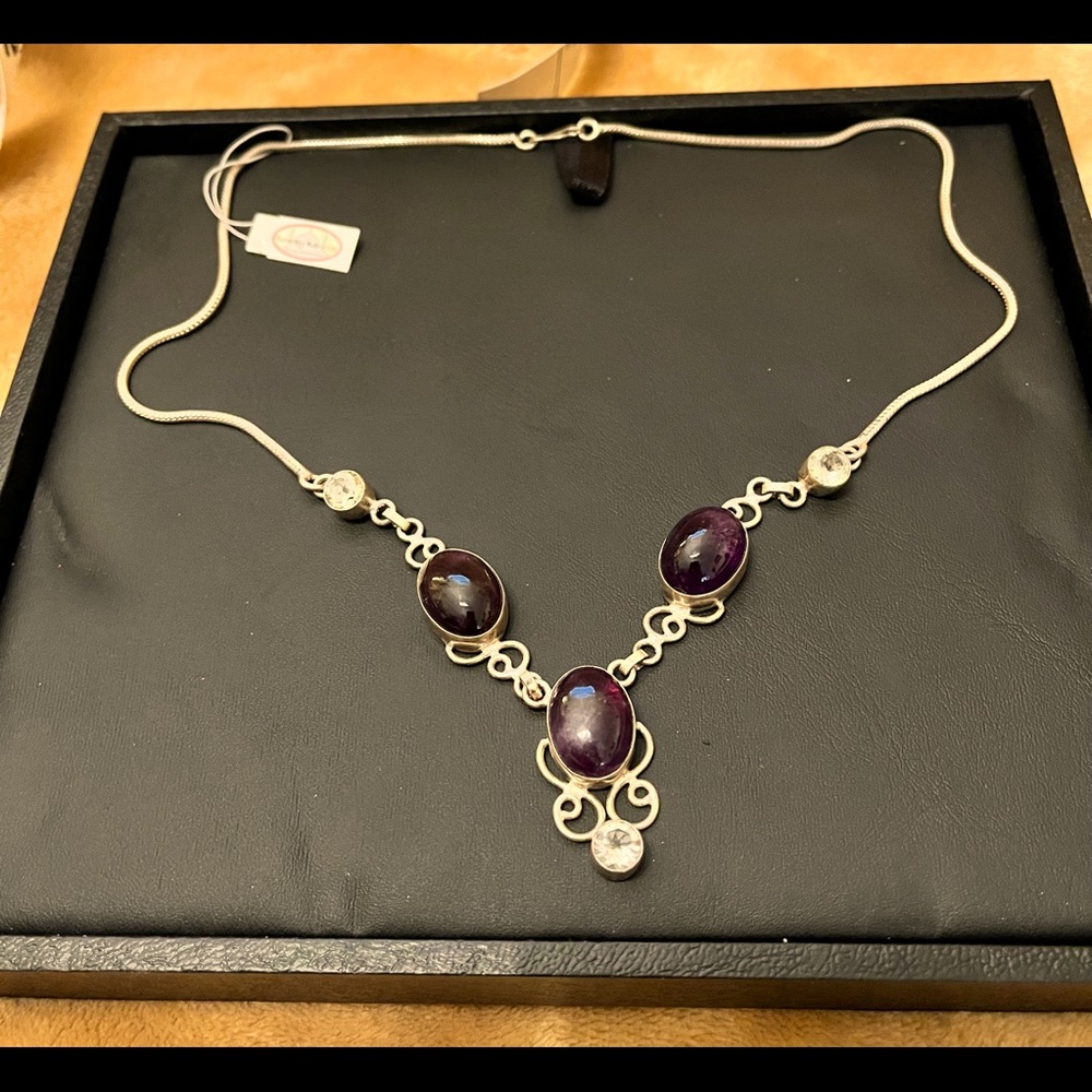 Amethyst SS necklace